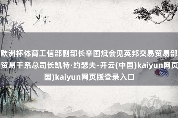 欧洲杯体育工信部副部长辛国斌会见英邦交易贸易部经济安全和贸易干系总司长凯特·约瑟夫-开云(中国)kaiyun网页版登录入口
